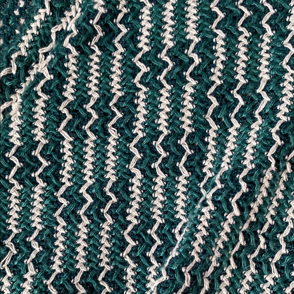 Miami Green and White Peplum Mini Dress - Picture 3 of 7
